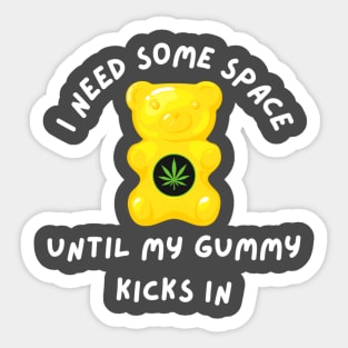 Funny Edible Weed Gummy Sticker